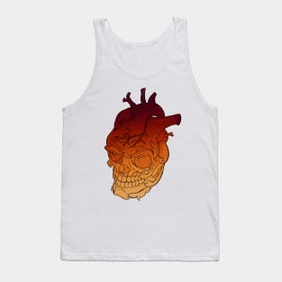 Neo Traditional Heart Skull Tank Top